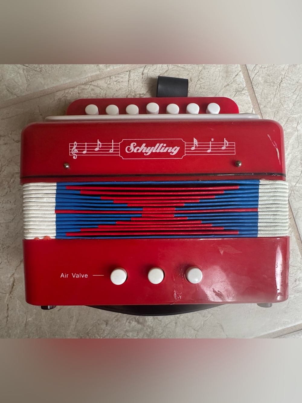 Vintage Schylling accordion children’s musical instrument works great